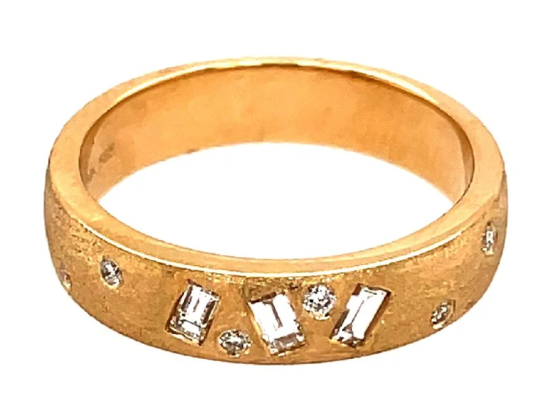 Men's Topaz Engagement Rings in 10K Gold with a Channel - Set Diamond BandDilamani 14K Yellow Gold Satin Finish Diamond Ring