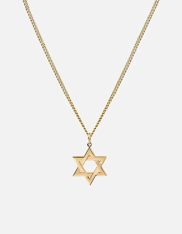 Statement - Making Cocktail Rings for Women with Large Cubic ZirconiaStar of David I Necklace, Gold Vermeil