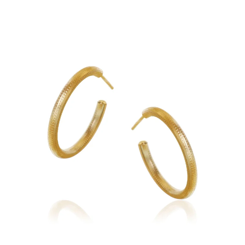 Statement hoop earringsSmall Esme 18K Gold or Silver Hoops