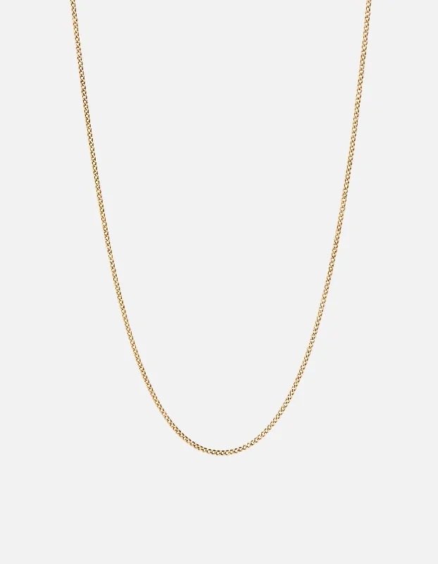 Diamond - Encrusted Women's Rings for Special Occasions in 18K Gold1.3mm Cuban Chain Necklace, Gold