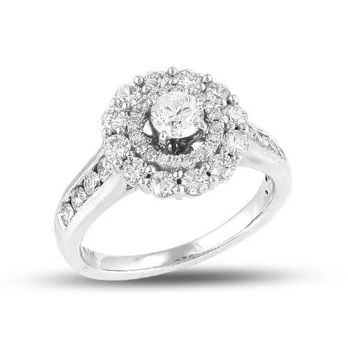 Signature - Design Women's Diamond Rings with a Brand - Specific Pattern and High - Quality Diamonds14KW 1.50CTW DIAMOND FANCY RING