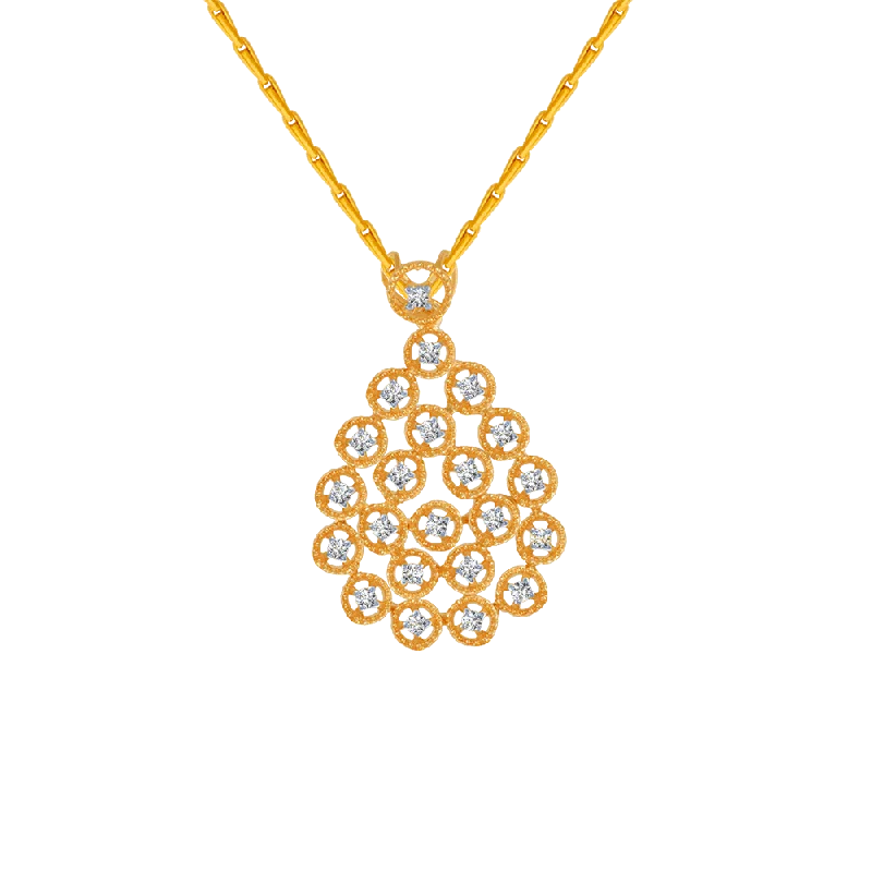 Marquise - Cut Women's Diamond Rings in Palladium for a Unique and Elongated Shape18KT (750) Yellow Gold And Solitaire Pendant For Women