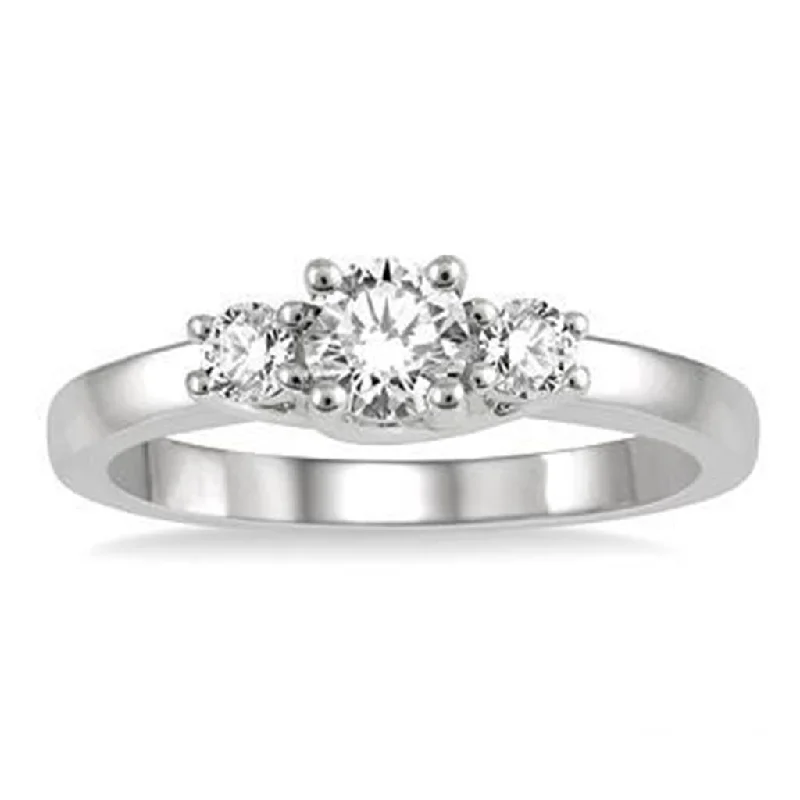 Men's Diamond Engagement Rings with Platinum Band and Halo Setting for a Luxury ProposalRolland's Design 3 Diamond Ring -0.50ct