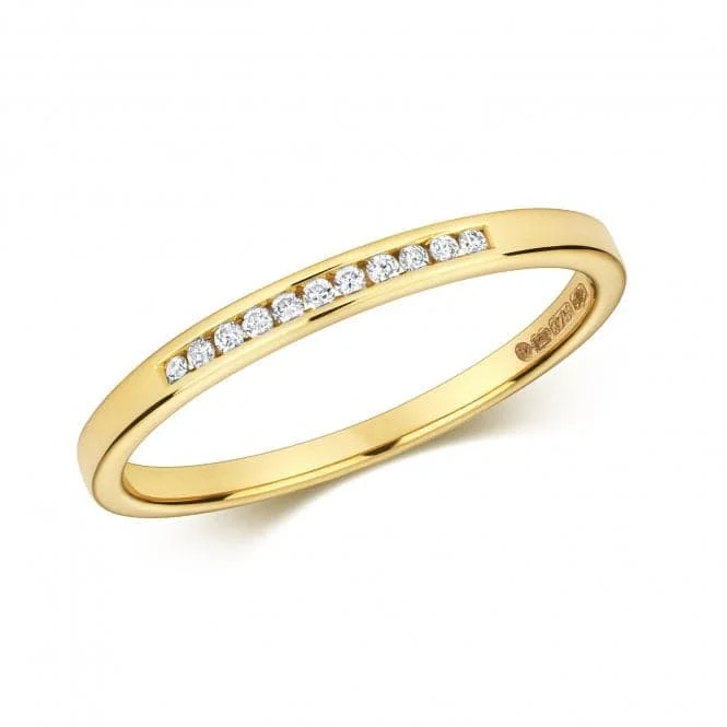 Magnetic Fashion Rings in Stainless Steel with a Modern, Interlocking DesignDiamond Jewellery 9ct Gold Diamond Channel Set Eternity Ring RD800