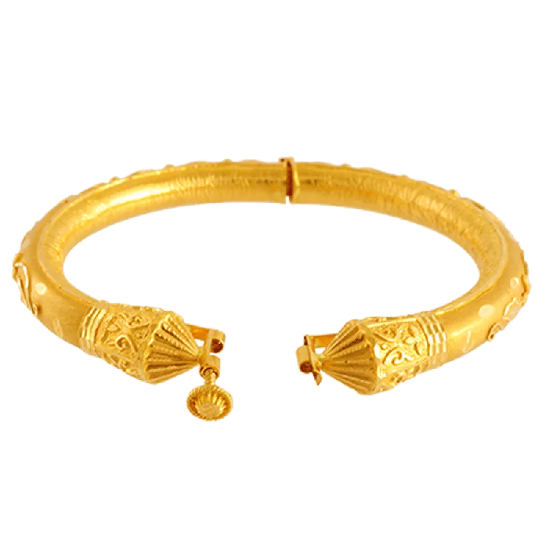 Adjustable Women's Diamond Rings with a Flexible Band for a Comfortable and Custom Fit22KT Yellow Gold Bangle For Women