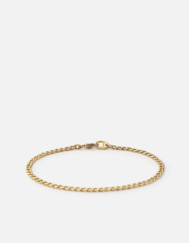 Enamel - Coated Women's Rings in Bright, Bold ColorsMini Annex Cuban Chain Bracelet II, 14k Gold