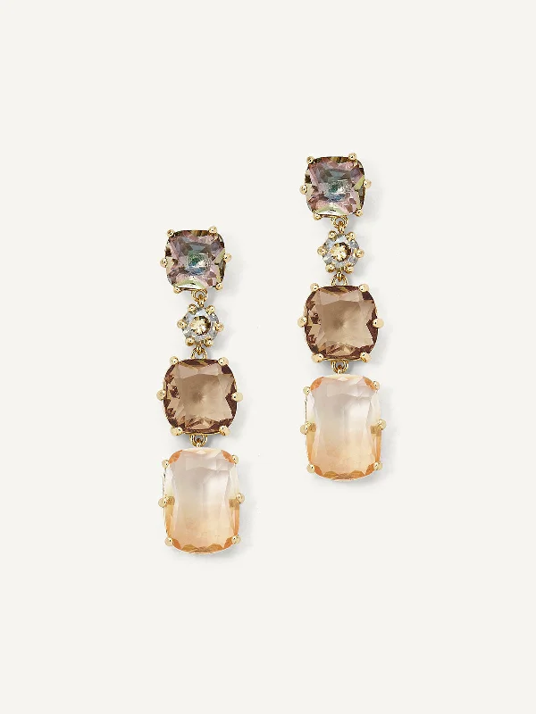 Clip - on drop earrings for non - pierced earsLori Drops