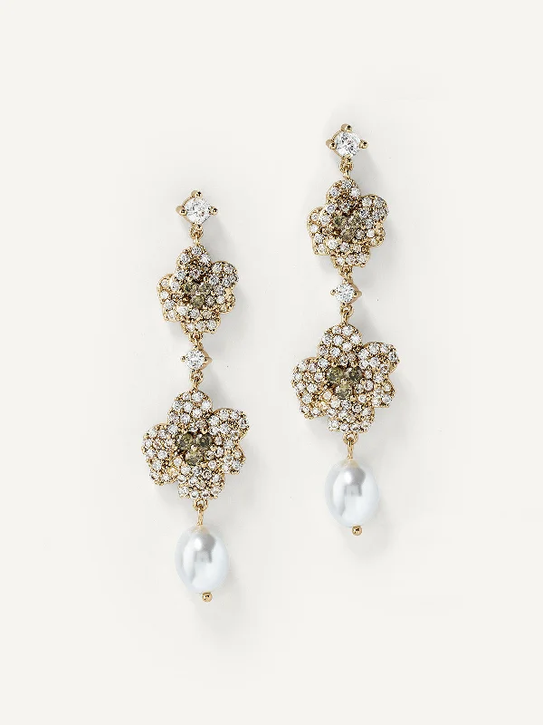 Gold - plated drop earrings with a modern twistLiana Drops