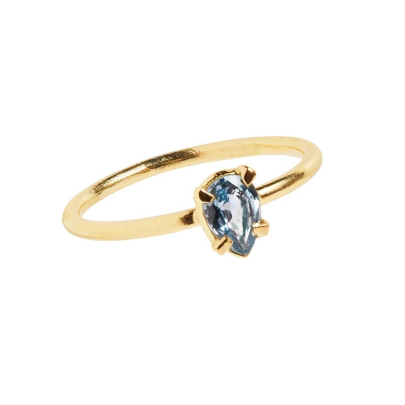 Peridot Gemstone Rings in 14K Gold - Filled Metal with a Pave - Set Band for a Sparkling LookBlue 18K Gold Ring w. Sapphire