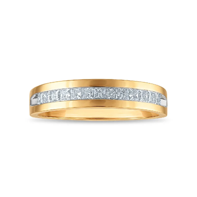 Platinum Celtic - Inspired Wedding Bands with Intricate Knotwork Patterns for a Symbolic and Stylish ChoiceSignature EcoLove 1/2 CTW Lab Grown Diamond Wedding Ring in 14KT Yellow Gold