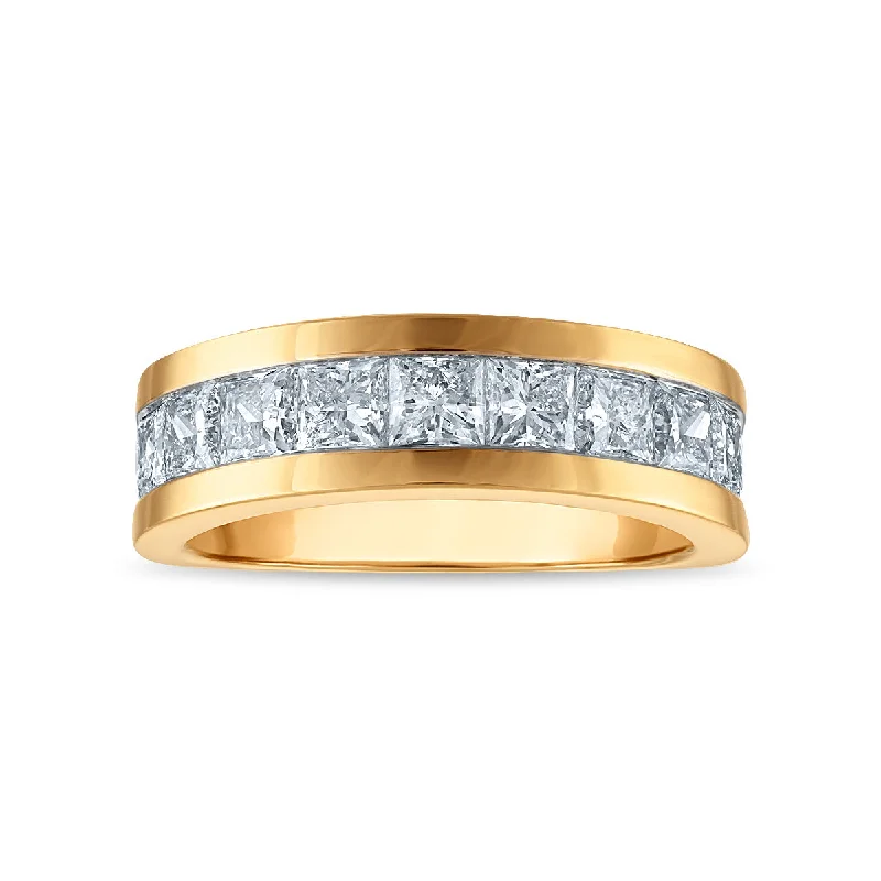 Vintage - Style Filigree Wedding Bands in 14K Gold for a Romantic and Antique - Inspired AestheticSignature EcoLove 3 CTW Lab Grown Diamond Wedding Ring in 14KT Yellow Gold