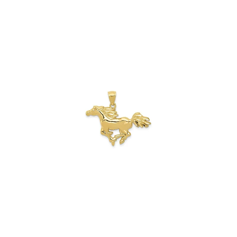 Pearl - Embellished Floral Pendant for a Feminine and Romantic LookDashing Horse Pendant (14K)