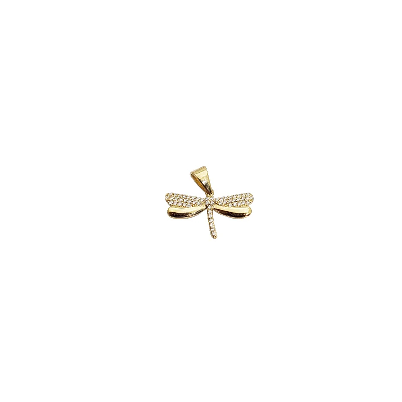 18K Gold - Plated Angel Wing Pendant for a Symbolic and Elegant AccessoryDragonfly Pendant (14K)