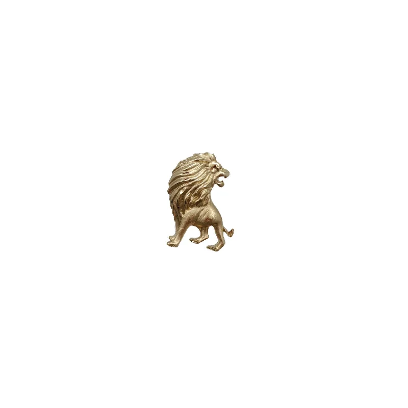 3D - Printed Polymer Clay Animal - Print Pendant for a Fun and Quirky AccessoryLion Pendant (14K)