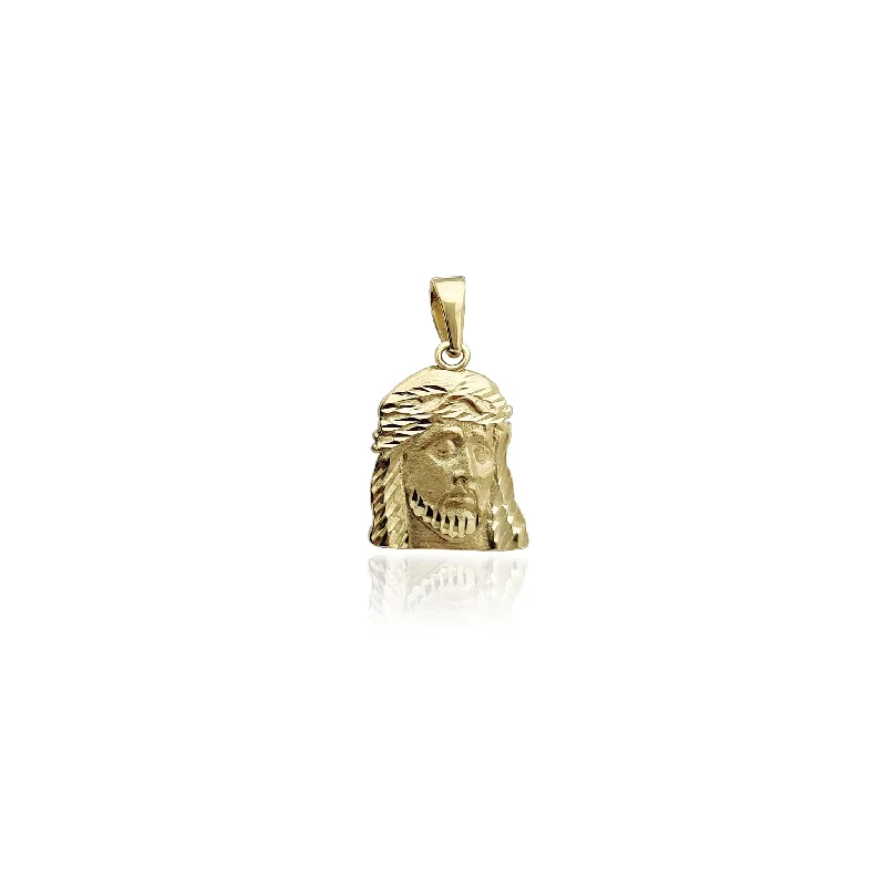 3D - Printed Polymer Clay Animal - Print Pendant for a Fun and Quirky AccessoryMiniature Jesus Head Pendant (14K)