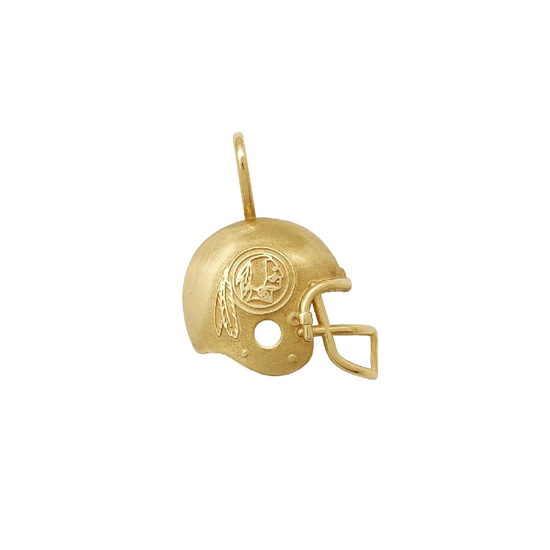 Retro - Inspired Art Deco - Patterned Pendant in Silver for Vintage LoversRedskins American Football Helmet Pendant (14K)