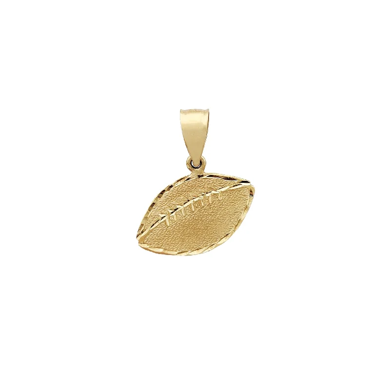 Magnetic - Locking Pendant with Hidden Compartment for Secret MessagesReversible American Football Pendant (14K)