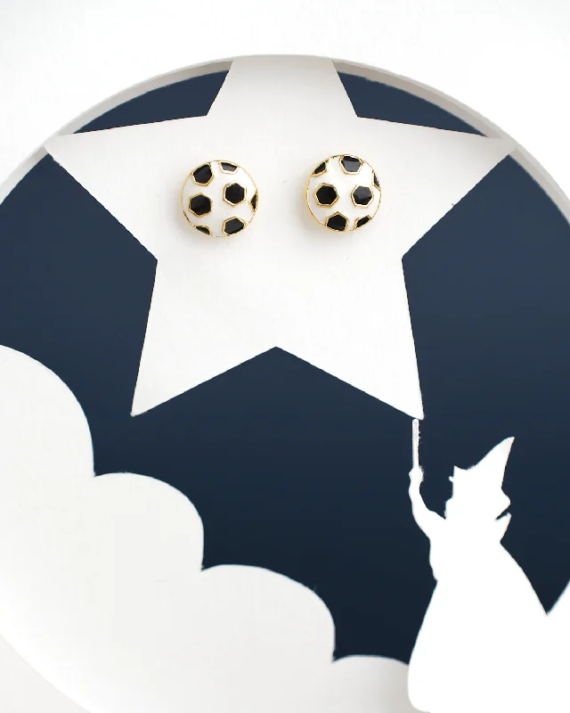 Glow - in - the - Dark Star Stud Earrings for a Mysterious and Night - Time - Friendly AccessoryFootball Style Stud Earring